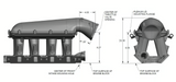 Holley® #300-272 8.2" SBF Ford Hi-Ram Intake Manifold with 95mm LS Throttle Body Flange Top