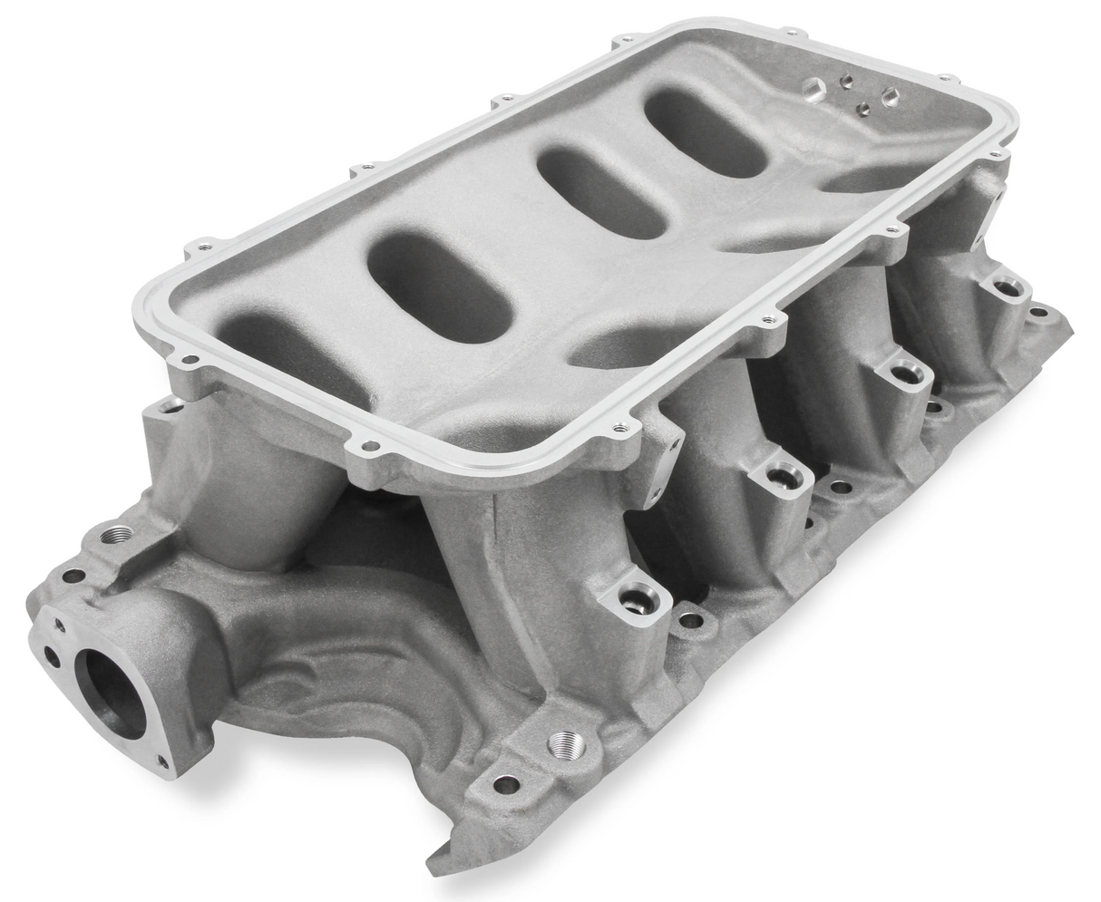 Holley® #300-272 8.2" SBF Ford Hi-Ram Intake Manifold with 95mm LS Throttle Body Flange Top
