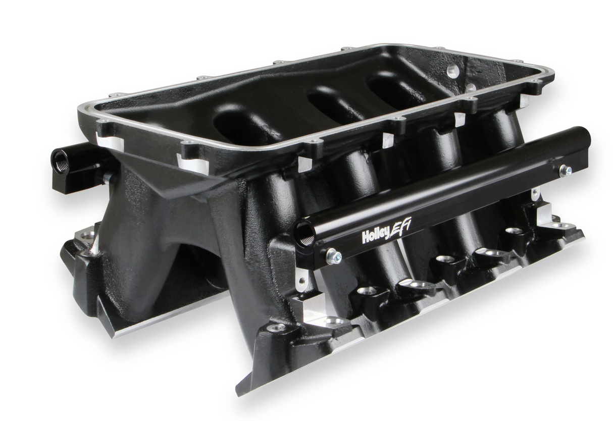 Holley® #300-122BK GM LS1/LS2/LS6 Cathedral Port EFI Intake Manifold for 92mm LS Throttle Body