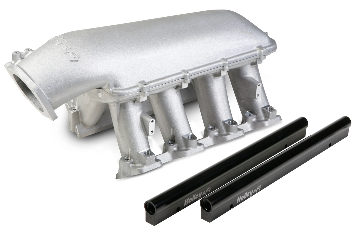 Holley® #300-117 GM LS3/L92 EFI Hi-Ram Intake for 105mm GM LS Throttle Body with Longitudinal Mount Plenum Top