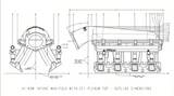 Holley® #300-117 GM LS3/L92 EFI Hi-Ram Intake for 105mm GM LS Throttle Body with Longitudinal Mount Plenum Top