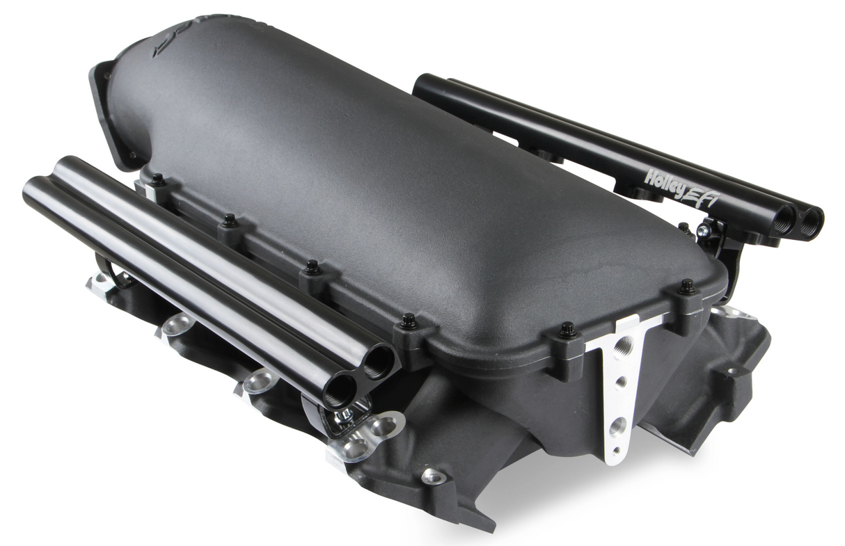 Holley® #300-624BK GM LS1/LS2/LS6 Lo-Ram EFI Intake Manifold with Fuel Rails