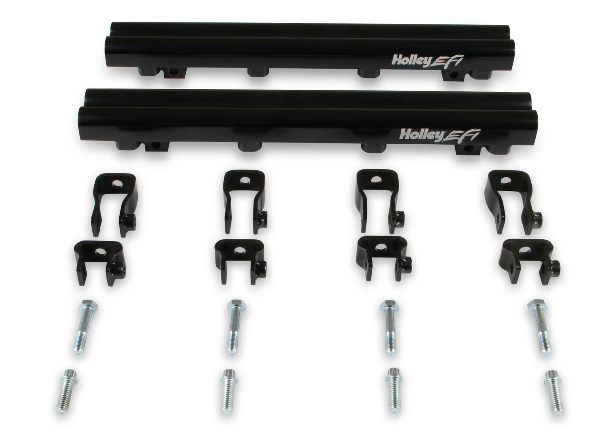 Holley® #300-624BK GM LS1/LS2/LS6 Lo-Ram EFI Intake Manifold with Fuel Rails