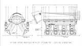 Holley® #300-125BK GM LS7 Hi-Ram EFI Intake Manifold for LS 105MM Throttle Body