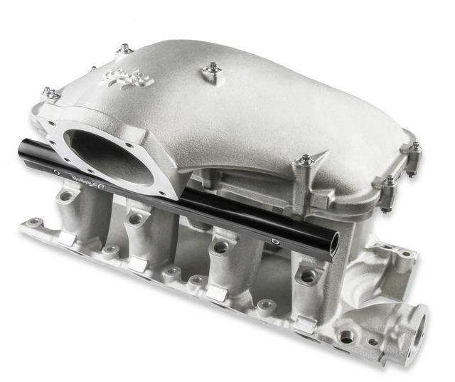 Holley® #300-308 8.2" SBF Ford Hi-Ram Intake Manifold with 105mm 1986-95 Ford 5.0 Throttle Body Flange Side Mount Top