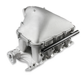 Holley® #300-308 8.2" SBF Ford Hi-Ram Intake Manifold with 105mm 1986-95 Ford 5.0 Throttle Body Flange Side Mount Top