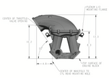 Holley® #300-308 8.2" SBF Ford Hi-Ram Intake Manifold with 105mm 1986-95 Ford 5.0 Throttle Body Flange Side Mount Top