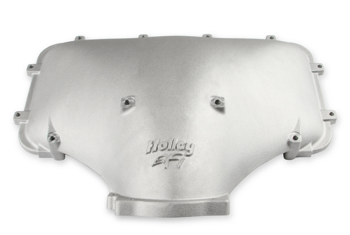 Holley® #300-308 8.2" SBF Ford Hi-Ram Intake Manifold with 105mm 1986-95 Ford 5.0 Throttle Body Flange Side Mount Top