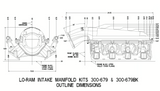 Holley® #300-683BK GM LS3/L92 Lo-Ram  Dual Injector Intake Manifold with Fuel Rails