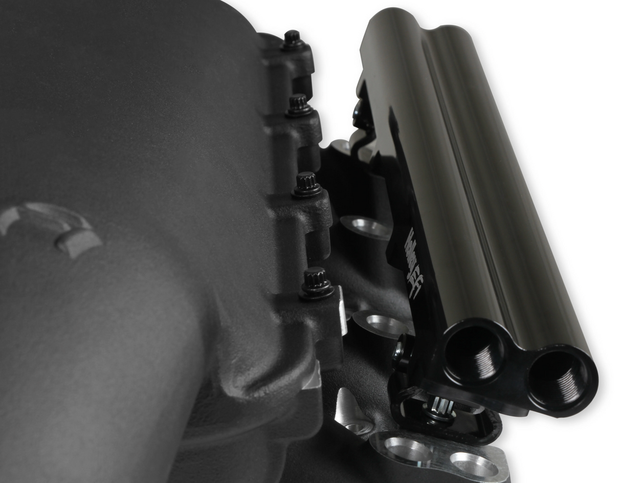 Holley® #300-683BK GM LS3/L92 Lo-Ram  Dual Injector Intake Manifold with Fuel Rails