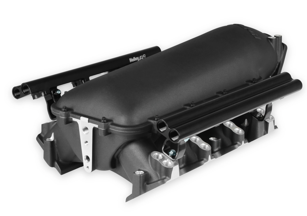 Holley® #300-683BK GM LS3/L92 Lo-Ram  Dual Injector Intake Manifold with Fuel Rails