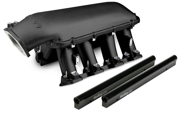 Holley® #300-116BK GM LS3/L92 EFI Hi-Ram Intake Manifold for 92mm GM LS3/L92 Throttle Body with Longitudinal Mount Plenum Top