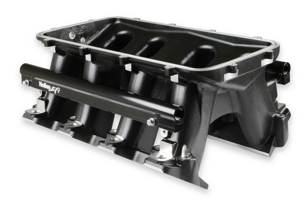 Holley® #300-116BK GM LS3/L92 EFI Hi-Ram Intake Manifold for 92mm GM LS3/L92 Throttle Body with Longitudinal Mount Plenum Top