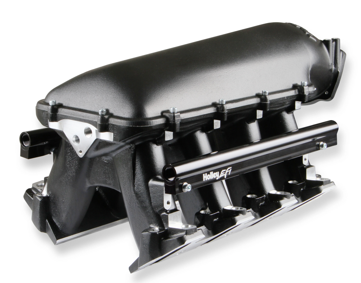 Holley® #300-116BK GM LS3/L92 EFI Hi-Ram Intake Manifold for 92mm GM LS3/L92 Throttle Body with Longitudinal Mount Plenum Top