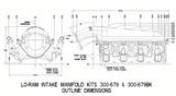 Holley® #300-683 GM LS3/L92 Lo-Ram Intake Manifold Base with Dual Fuel Injector Rails