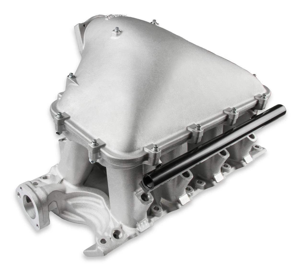 Holley® #300-310 Ford 351 Windsor Hi-Ram Intake Manifold with 105mm 1986-95 Ford 5.0 Throttle Body Flange Side Mount Top