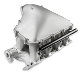 Holley® #300-310 Ford 351 Windsor Hi-Ram Intake Manifold with 105mm 1986-95 Ford 5.0 Throttle Body Flange Side Mount Top