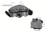 Holley® #300-310 Ford 351 Windsor Hi-Ram Intake Manifold with 105mm 1986-95 Ford 5.0 Throttle Body Flange Side Mount Top