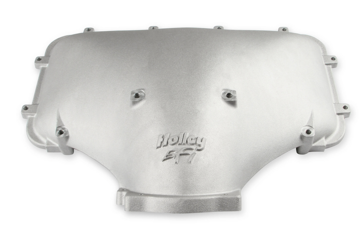 Holley® #300-310 Ford 351 Windsor Hi-Ram Intake Manifold with 105mm 1986-95 Ford 5.0 Throttle Body Flange Side Mount Top