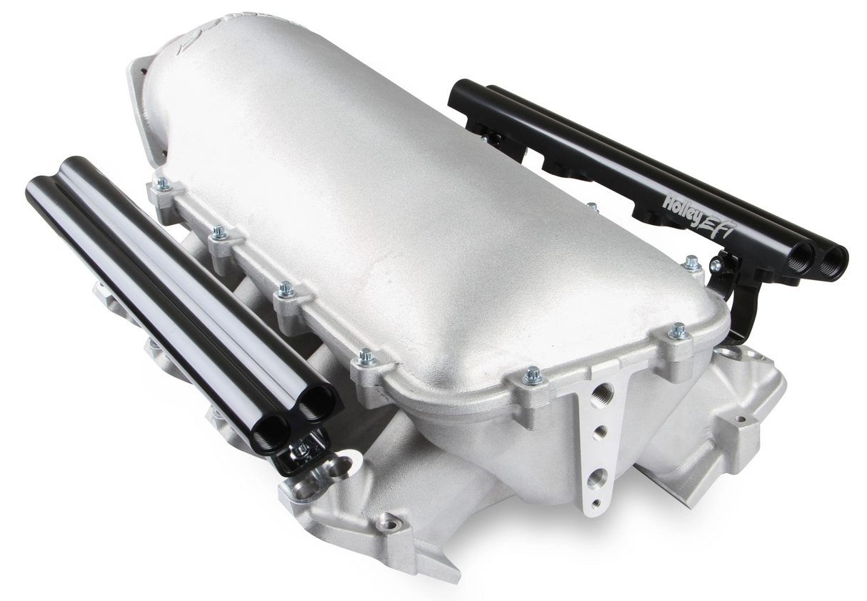Holley® #300-624 GM LS1/LS2/LS6 Lo-Ram EFI Cast Intake Manifold with Fuel Rails