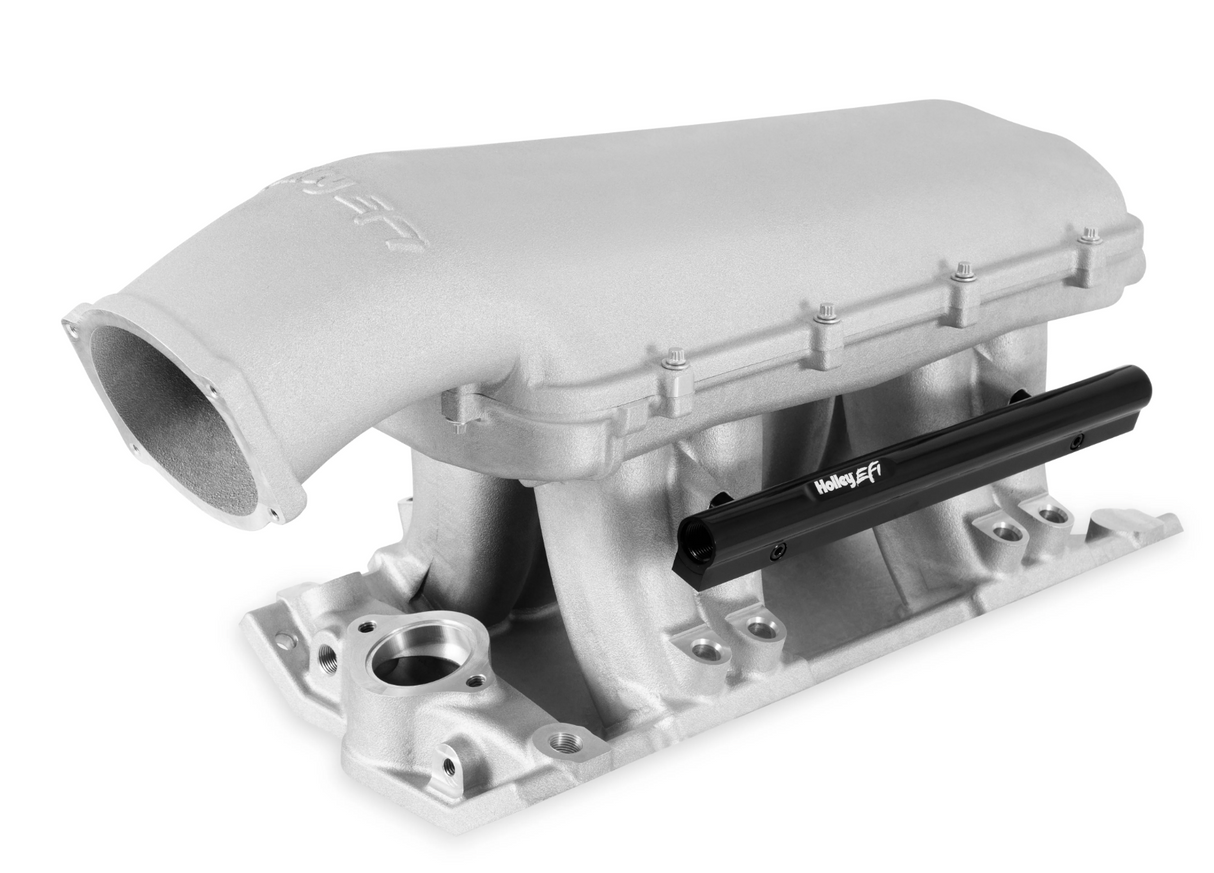 Holley® #300-950 Small Block Chevy Hi-Ram Intake Manifold with 105mm LS Throttle Body Flange Plenum Top