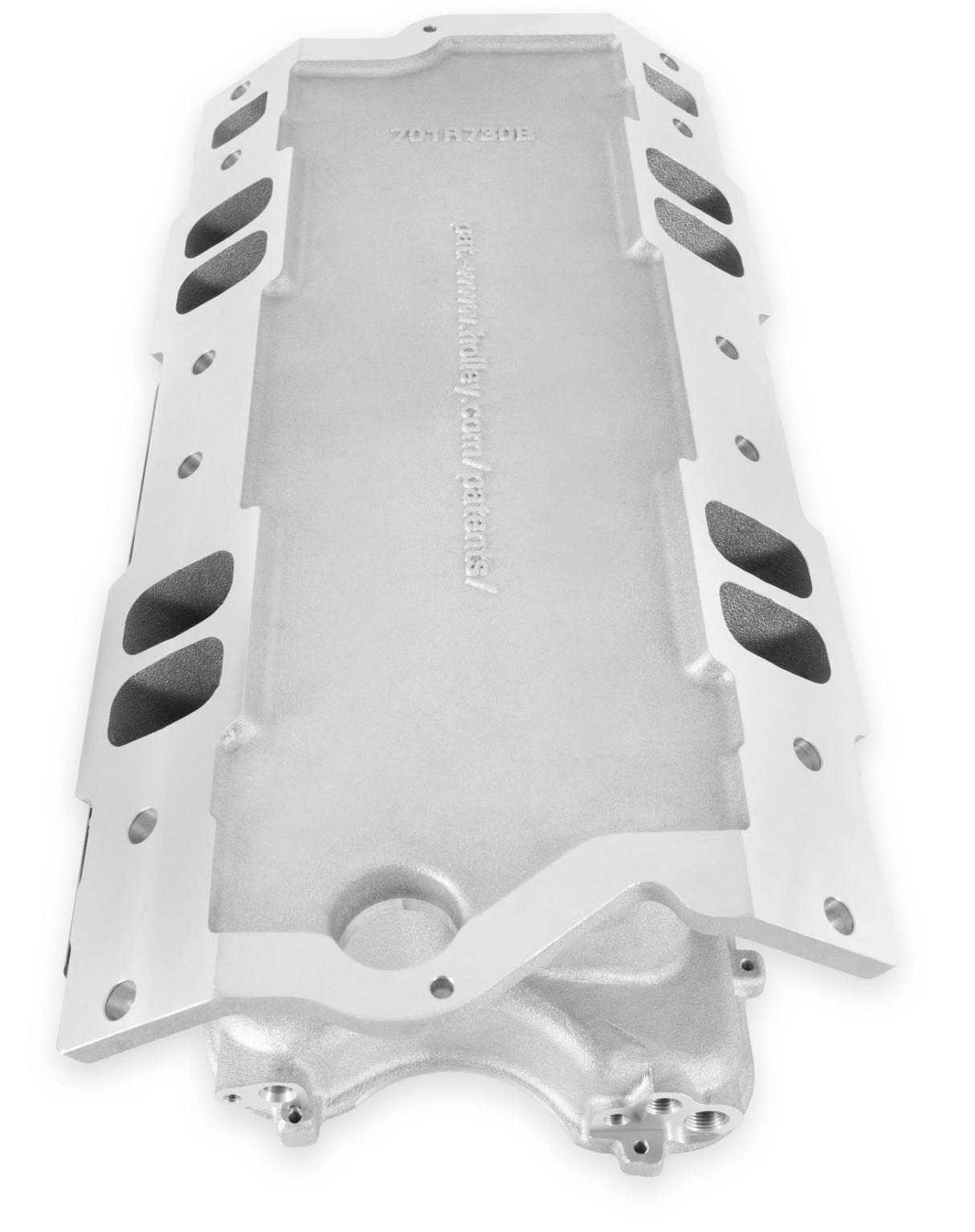 Holley® #300-950 Small Block Chevy Hi-Ram Intake Manifold with 105mm LS Throttle Body Flange Plenum Top