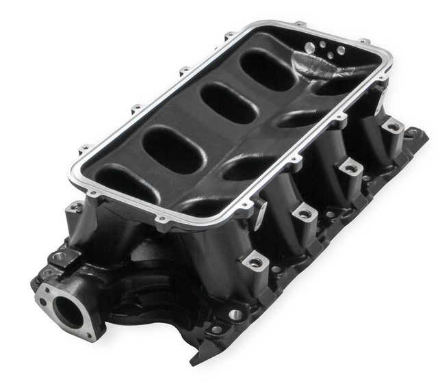 Holley® #300-244BK Black Ford 351W (9.5" Deck) Ford Hi-Ram Intake Manifold Base