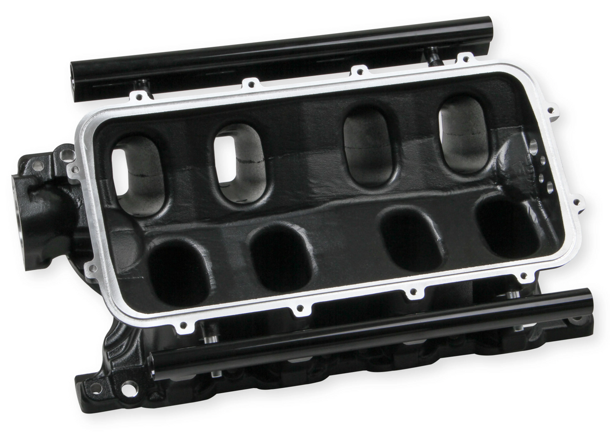 Holley® #300-244BK Black Ford 351W (9.5" Deck) Ford Hi-Ram Intake Manifold Base