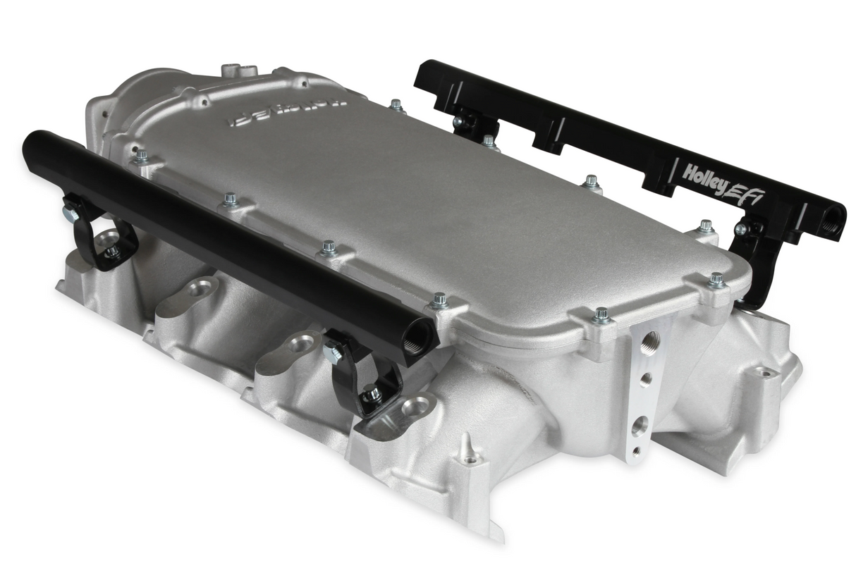 Holley® #300-680 GM LS3/L92 Ultra Lo-Ram Satin Intake Manifold for LS 105mm Throttle Body