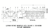 Holley® #300-680 GM LS3/L92 Ultra Lo-Ram Satin Intake Manifold for LS 105mm Throttle Body