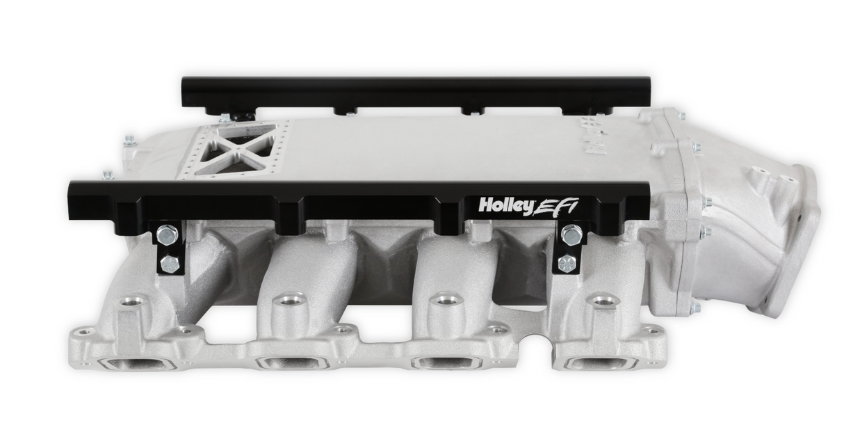Holley® #300-719 GM Gen V LT1 Ultra Lo-Ram ISatin ntake Manifold with Port Injection Fuel Rails
