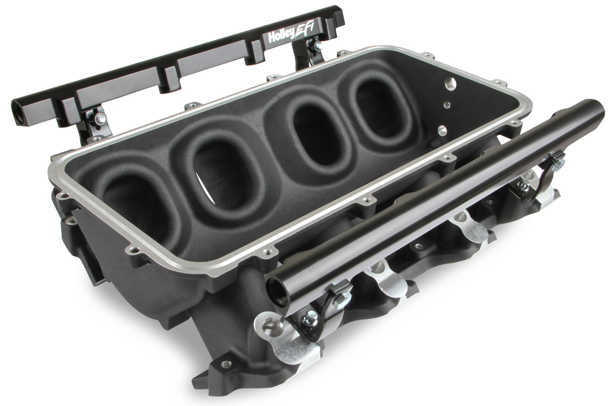 Holley® #300-620BK GM LS1/LS2/LS6 Modular Lo-Ram EFI Intake Manifold for LS 105mm Throttle Bodies