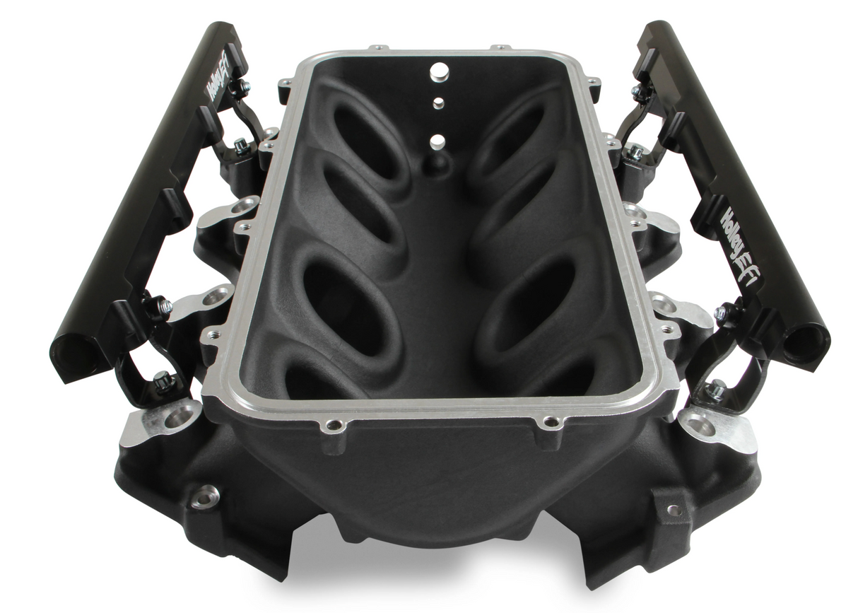 Holley® #300-620BK GM LS1/LS2/LS6 Modular Lo-Ram EFI Intake Manifold for LS 105mm Throttle Bodies