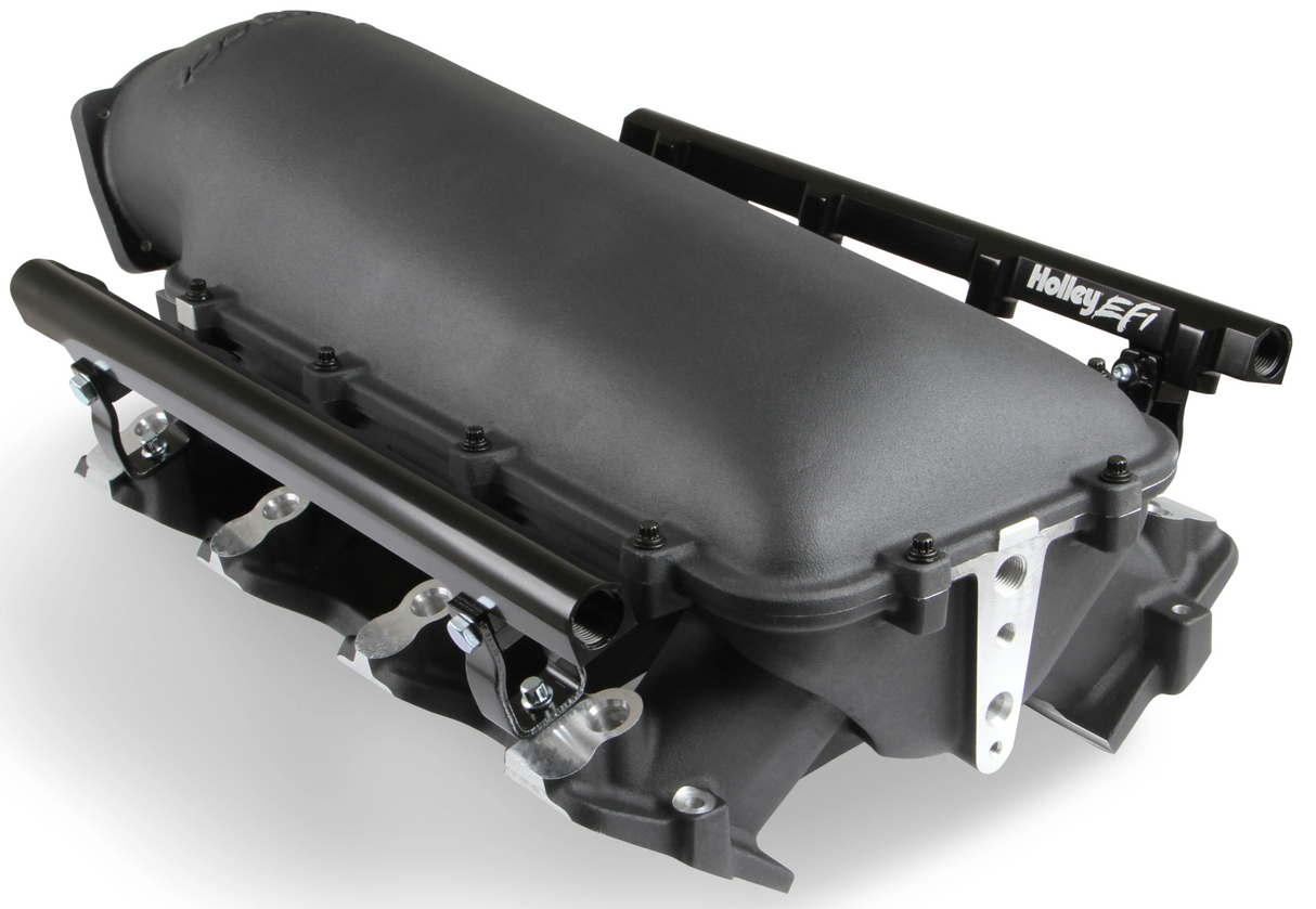 Holley® #300-620BK GM LS1/LS2/LS6 Modular Lo-Ram EFI Intake Manifold for LS 105mm Throttle Bodies