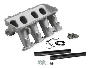 Holley® #300-236 GM GEN V LT1 Hi-Ram Lower Manifold with Port EFI Provisions & Fuel Rails