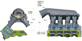 Holley® #300-236 GM GEN V LT1 Hi-Ram Lower Manifold with Port EFI Provisions & Fuel Rails