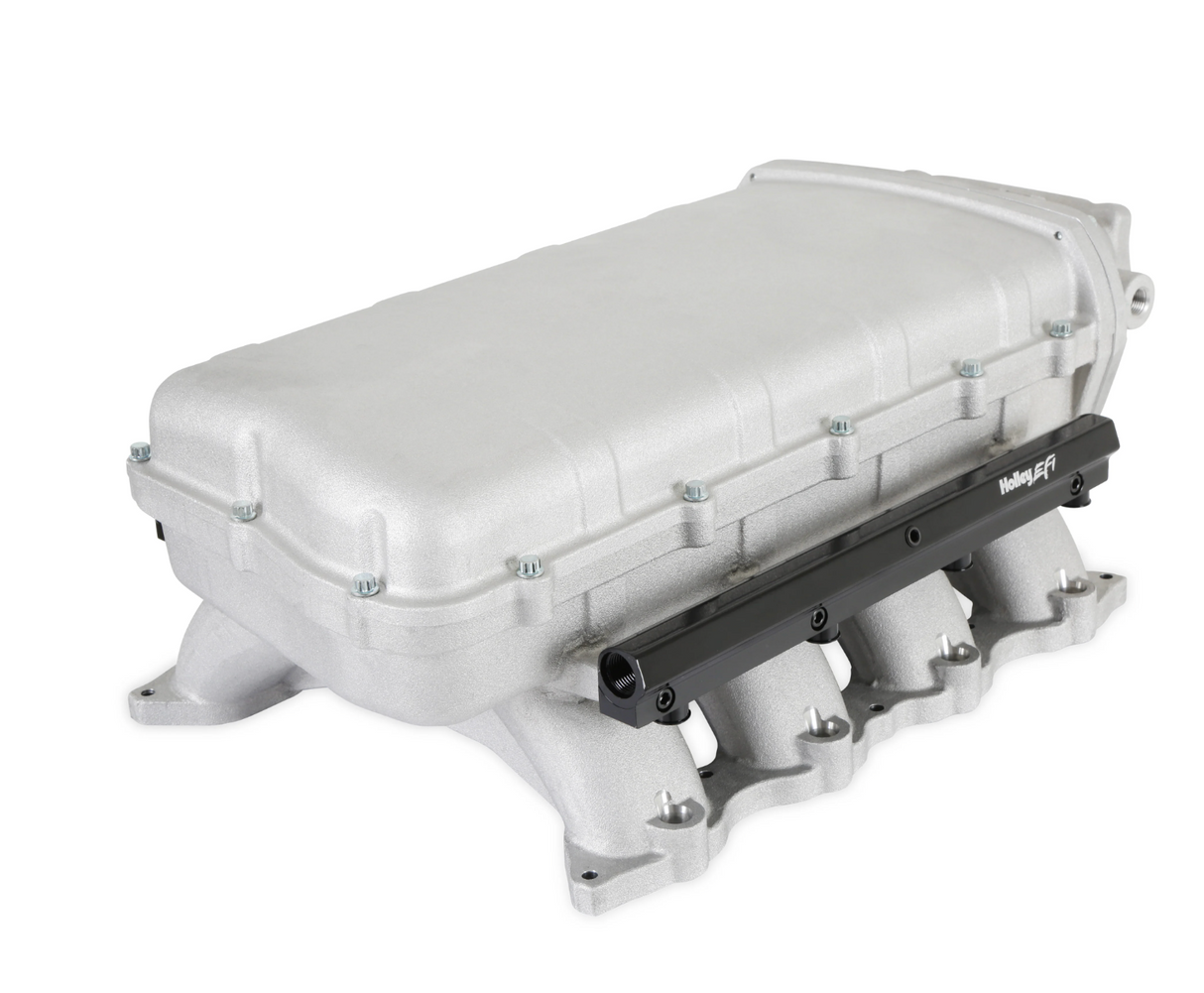 Holley® #300-911 Ford Coyote Lo-Ram Intake Manifold with Port Provisions and Fuel Rails