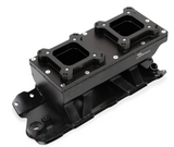 Holley® #825124 Small Block Chevy Sniper Sheet Metal Fabricated Intake Manifold (2 x 4150 Flange Plate)