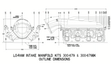 Holley® #300-680BK GM LS3/L92 Ultra Lo-Ram Intake Manifold with Single Injector