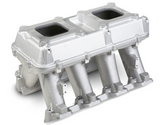 Holley® #300-113 GM LS3/L92 Carbureted Hi-Ram Intake, 2 x 4150™ (sideways and inline mounting)