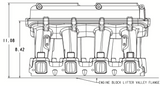Holley® #300-113 GM LS3/L92 Carbureted Hi-Ram Intake, 2 x 4150™ (sideways and inline mounting)