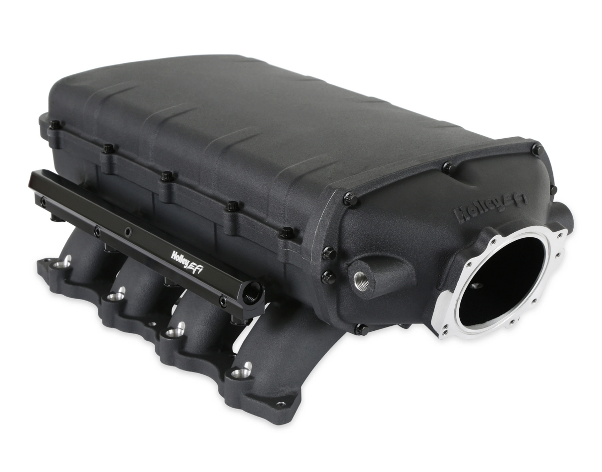 Holley® #300-912BK Ford Mustang GT/GT350/GT500 Lo-Ram Intake Manifold for 90mm Throttle Bodies