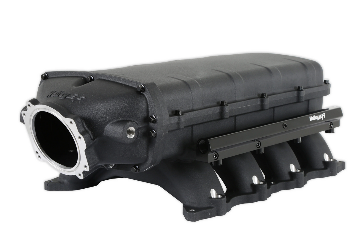 Holley® #300-912BK Ford Mustang GT/GT350/GT500 Lo-Ram Intake Manifold for 90mm Throttle Bodies