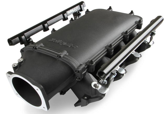 Holley® #300-621BK GM LS1/LS2/LS6 Lo-Ram EFI Balck Intake Manifold with Fuel Rails