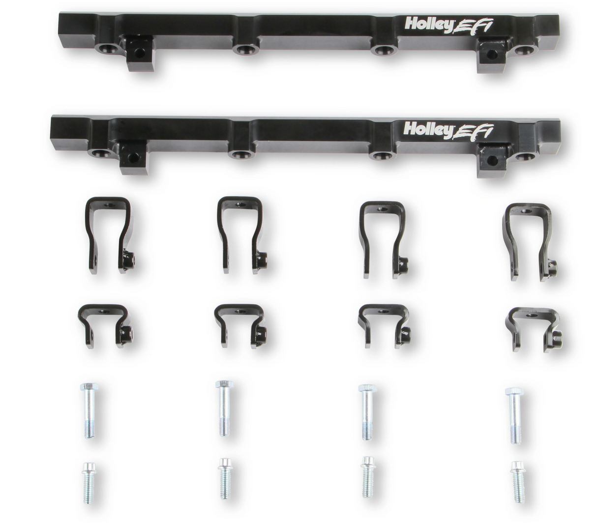 Holley® #300-621BK GM LS1/LS2/LS6 Lo-Ram EFI Balck Intake Manifold with Fuel Rails