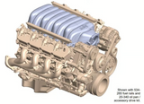 Holley® #300-900 Ford 7.3L Godzilla Low-Profile Intake Manifold for Drive by Cable Throttle Bodies