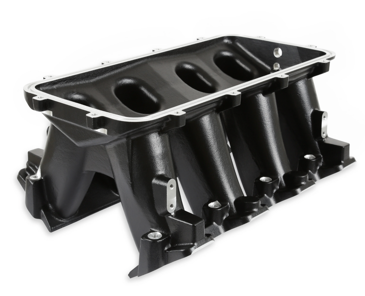 Holley® #300-226BK GM LS1/LS2/LS6 Cathedral Port Carbureted Intake Manifold Base