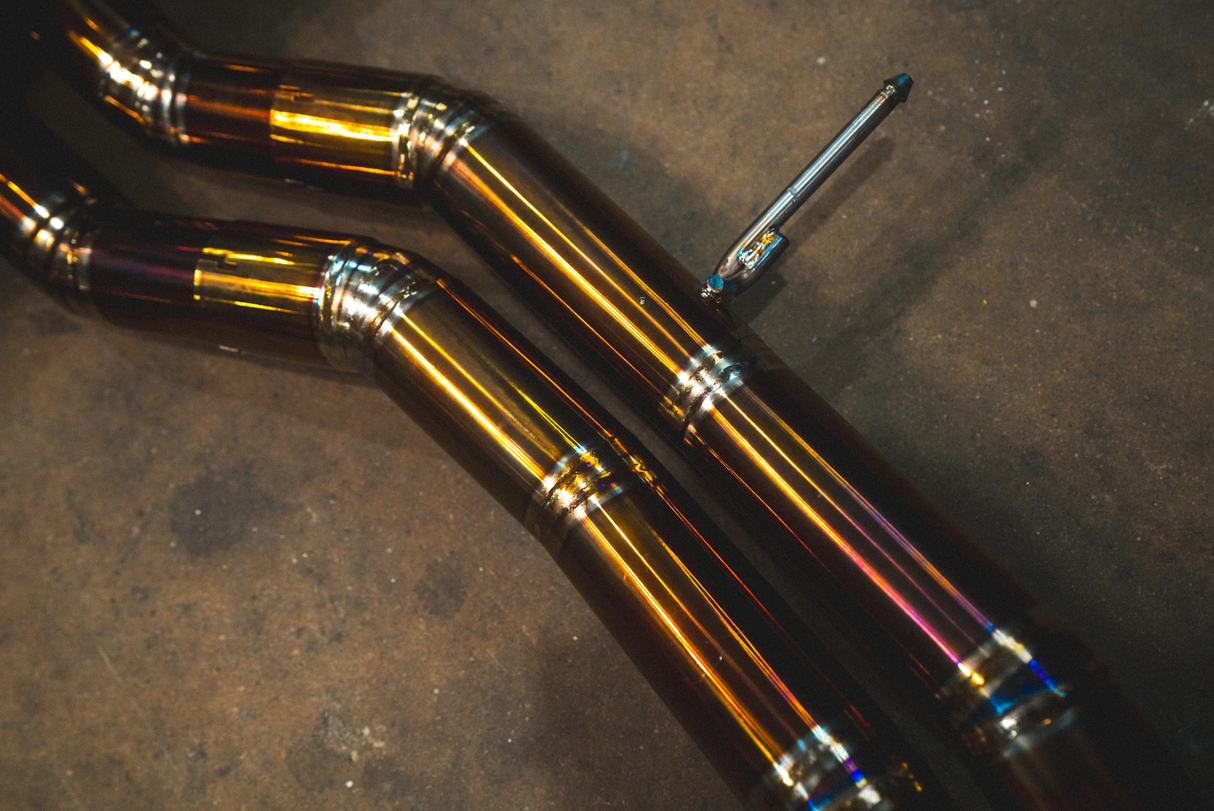 Valvetronic Designs® Lamborghini Urus Valved Titanium Cat-Back Exhaust with Quad 4" OD Tips