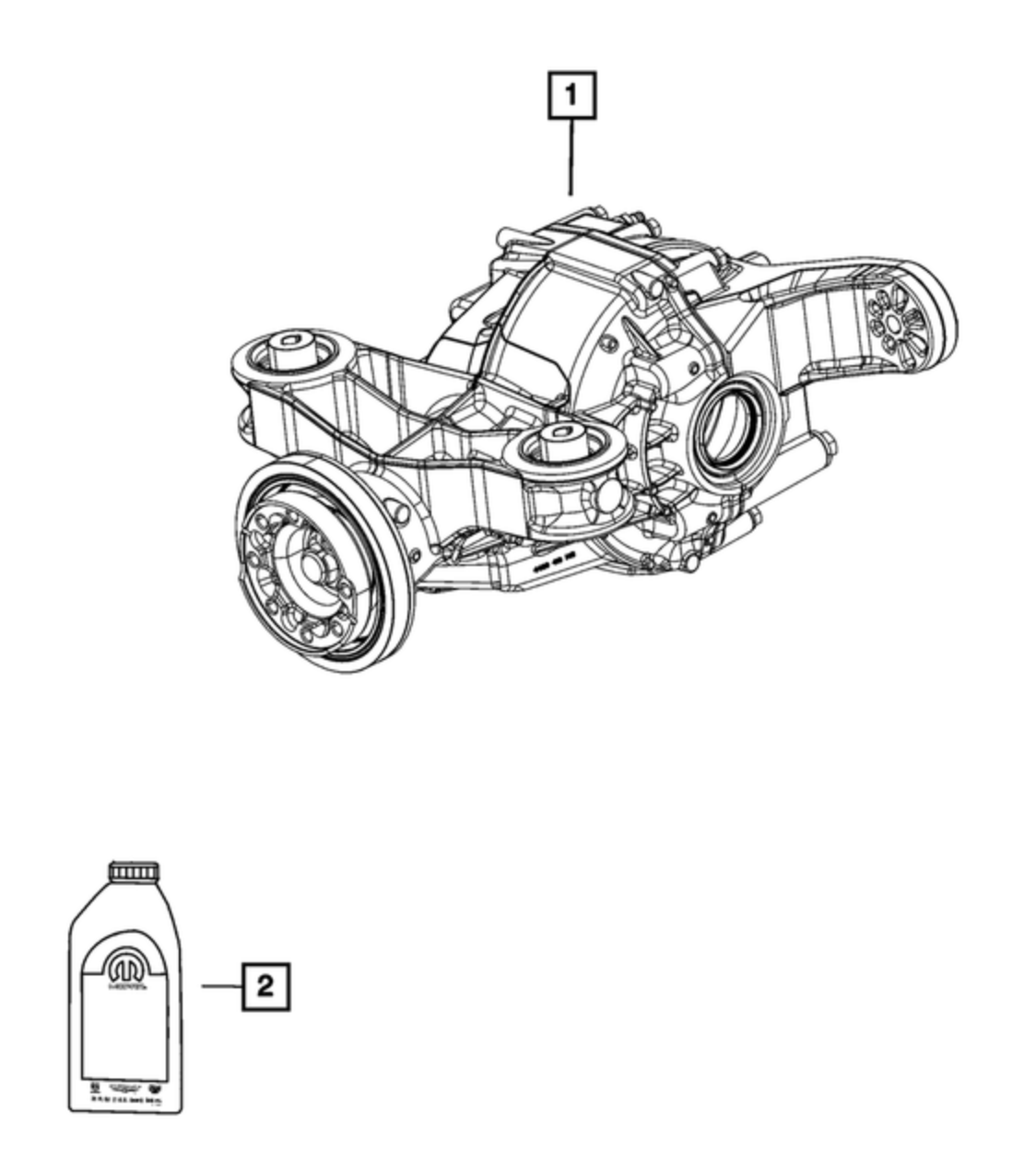 Mopar® #68427796AA (15-23) Challenger/Charger V8 Rear Axle Differential