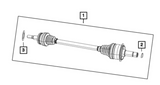 Mopar® #53010749AA (15-23) Dodge Challenger/Charger SRT Rear Driver Side CV Axle Shaft